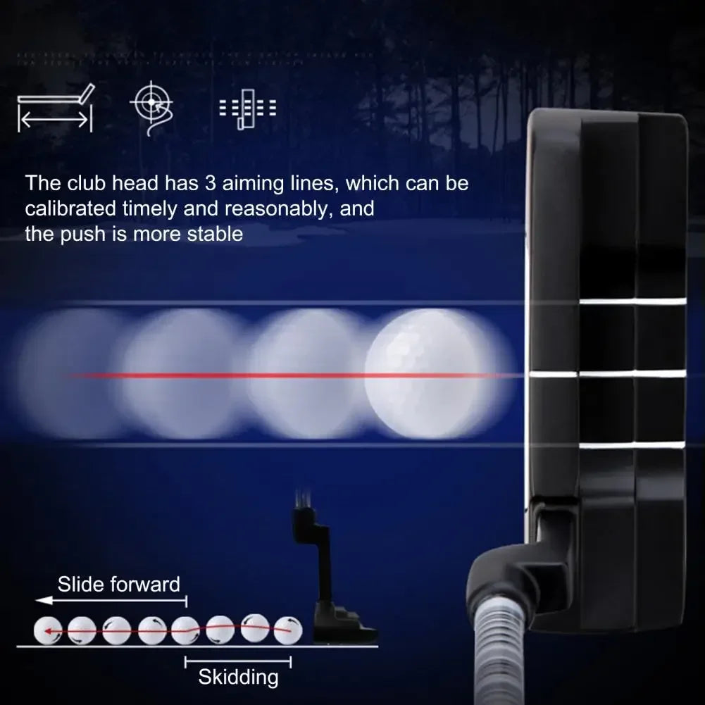 Men's Right-Handed Titanium Golf Putter for Beginner Practice