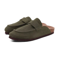 Women's Low Heel Mules Slippers with EVA Insole and Suede Lining