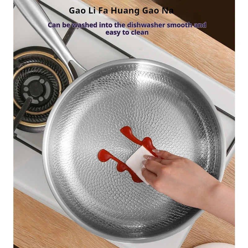 26/28/30cm German Pure Titanium Frying Pan Non-stick Frying Pan Uncoated Fish Scale Hammer Pattern Titanium Alloy Cookware - Buy online at  Vibe In Cart.