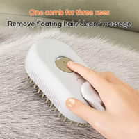 Hot Cat Dog Pet Spray Massage Brush One Button Steam Spray Folding Rotatable Floating Hair Bath Hair Removal Brush Comb - Buy online at  Vibe In Cart.