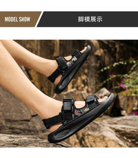 Men's outdoor casual sandals summer new soft-sole non-slip comfort sandals fashion youth Joker light breathable sports slippers - Buy online at  Vibe In Cart.