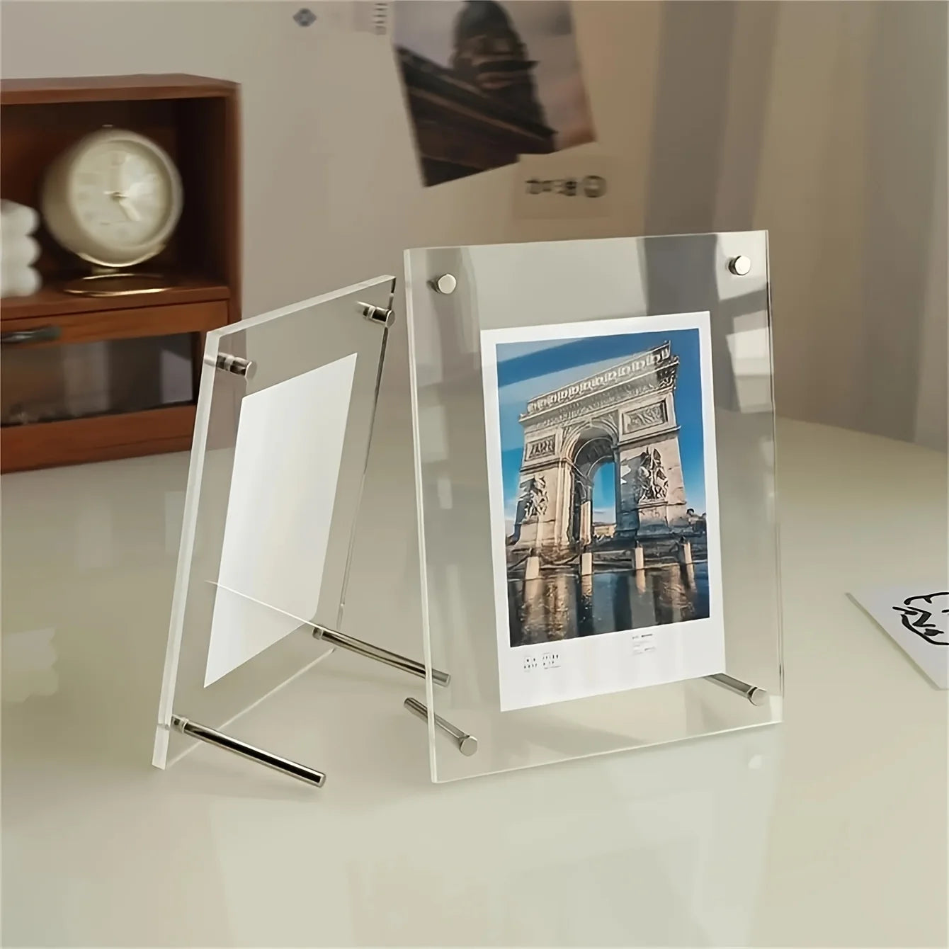 1 Pack of 5-10 Inch A4/A5 Acrylic Photo Frame Classic Tilted Desktop Display Stand for Photo Home Decoration - Buy online at  Vibe In Cart.