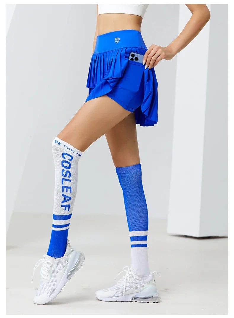 Women Sports Mini Pleated Skirt Golf Tennis Skirts With Pocket Double Layer Gym Fitness Running Yoga Athletic Workout Skort - Buy online at  Vibe In Cart.