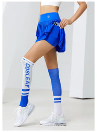 Women Sports Mini Pleated Skirt Golf Tennis Skirts With Pocket Double Layer Gym Fitness Running Yoga Athletic Workout Skort - Buy online at  Vibe In Cart.