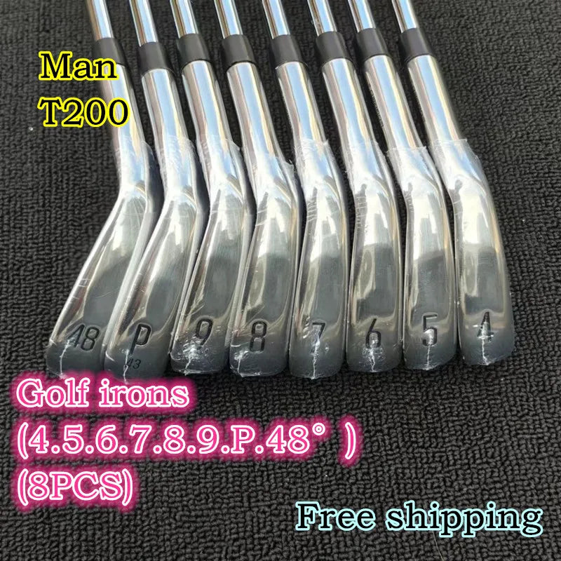Right Handed Men's Golf Irons Set, 8-Piece, 4-9PW, Steel and Graphite Shaft