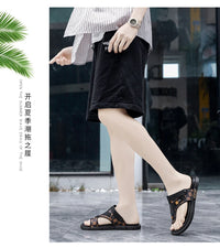 Men's high-quality beach shoes summer outdoor casual flip-flops sandals soft-sole non-slip comfort fashion dual-purpose slippers - Buy online at  Vibe In Cart.