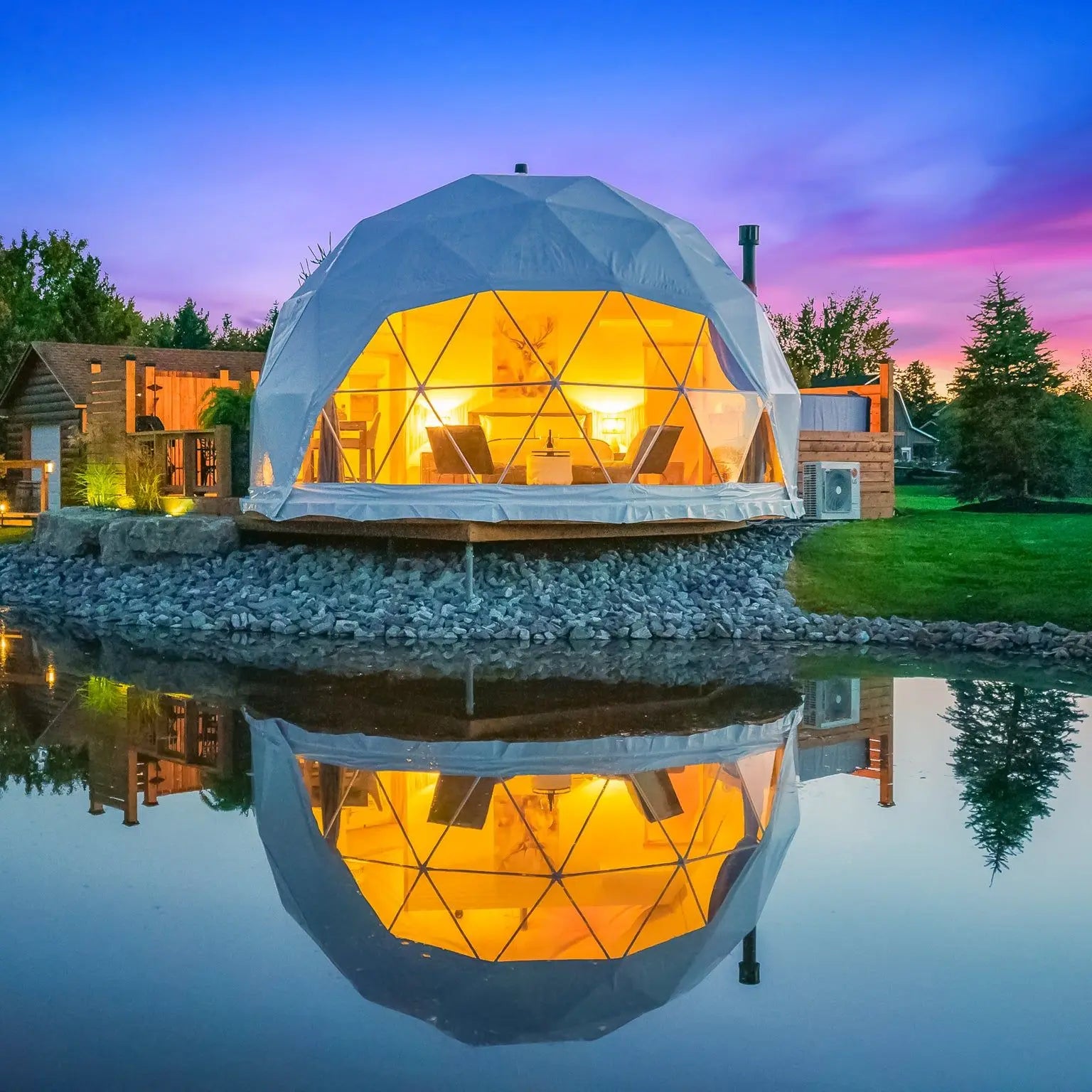 Geodesic Dome Manor greenhouse Tent Leisure Resort Vacation Outdoor Glamping Round Tent Transparent Starry Sky Luxury Hotel Dome - Buy online at  Vibe In Cart.