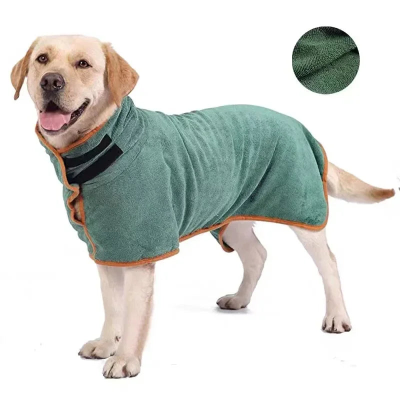Dog Bathrobe Absorbent Pet Quick Drying Bath Towel Dog Bath Towel Large Small Dogs Clean Absorbent Bathrobe Full Body Wrap Cat - Buy online at  Vibe In Cart.