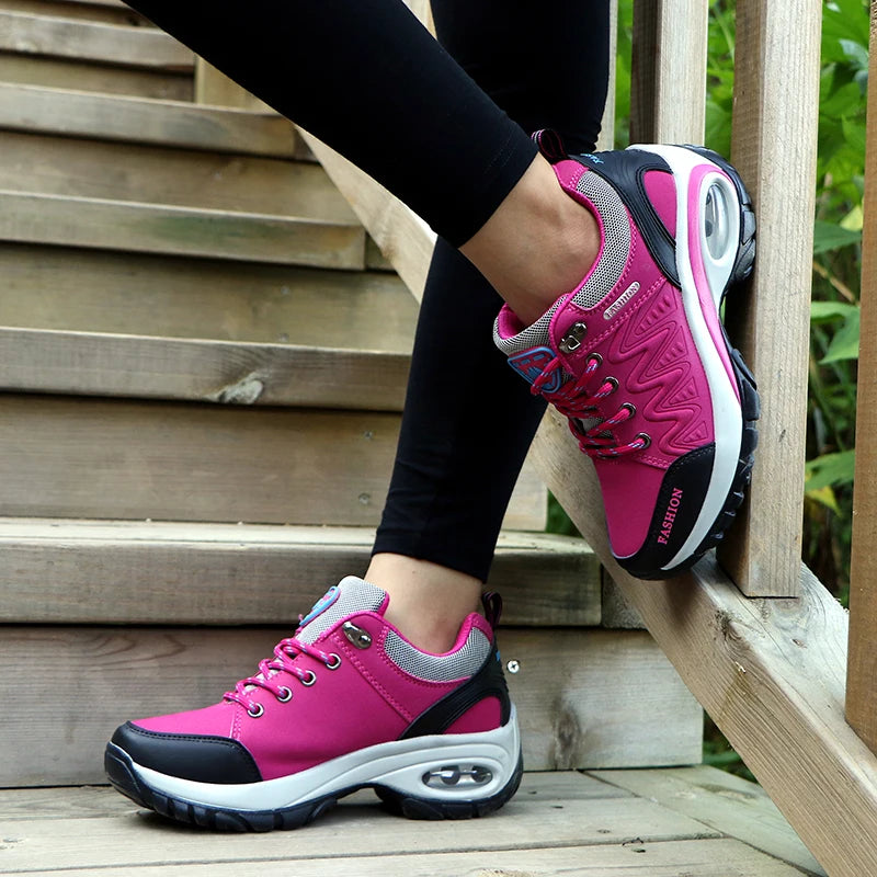 Ladies Sneakers Comfortable Breathable Platform Shoes Fashion Lace Up Female Casual Shoes for Women Outdoor Short Boots - Buy online at  Vibe In Cart.