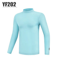 Men's Long Sleeve Acrylic Golf Shirt With Sun Protection And Cooling Features