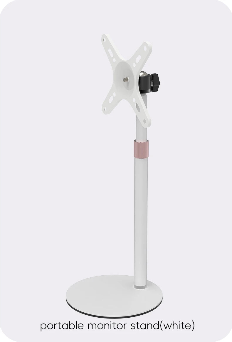 Height Adjustable VESA Portable Monitor Stand for Up to 18-Inch Monitors