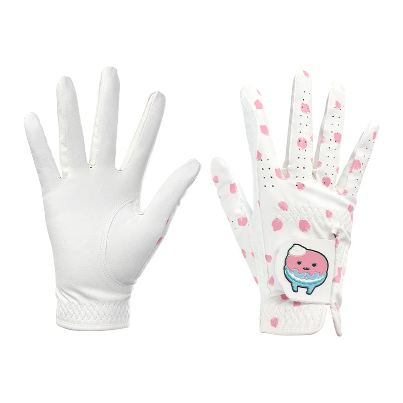 Korean and Japanese Golf Gloves Cartoon Tree Leaf Women's Microfiber Wear Resistant Sports Golf Gloves Non-slip and Breathable - Buy online at  Vibe In Cart.