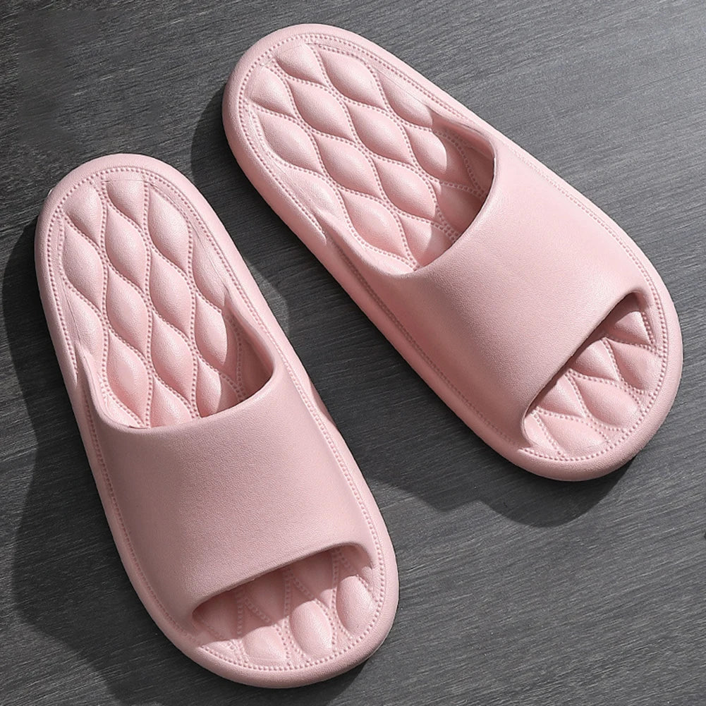 Summer Flip Flops Solid Color Thick Platform Slippers Non Slip Summer Cloud Slides EVA Indoor Home Sandals for Men Women - Buy online at  Vibe In Cart.