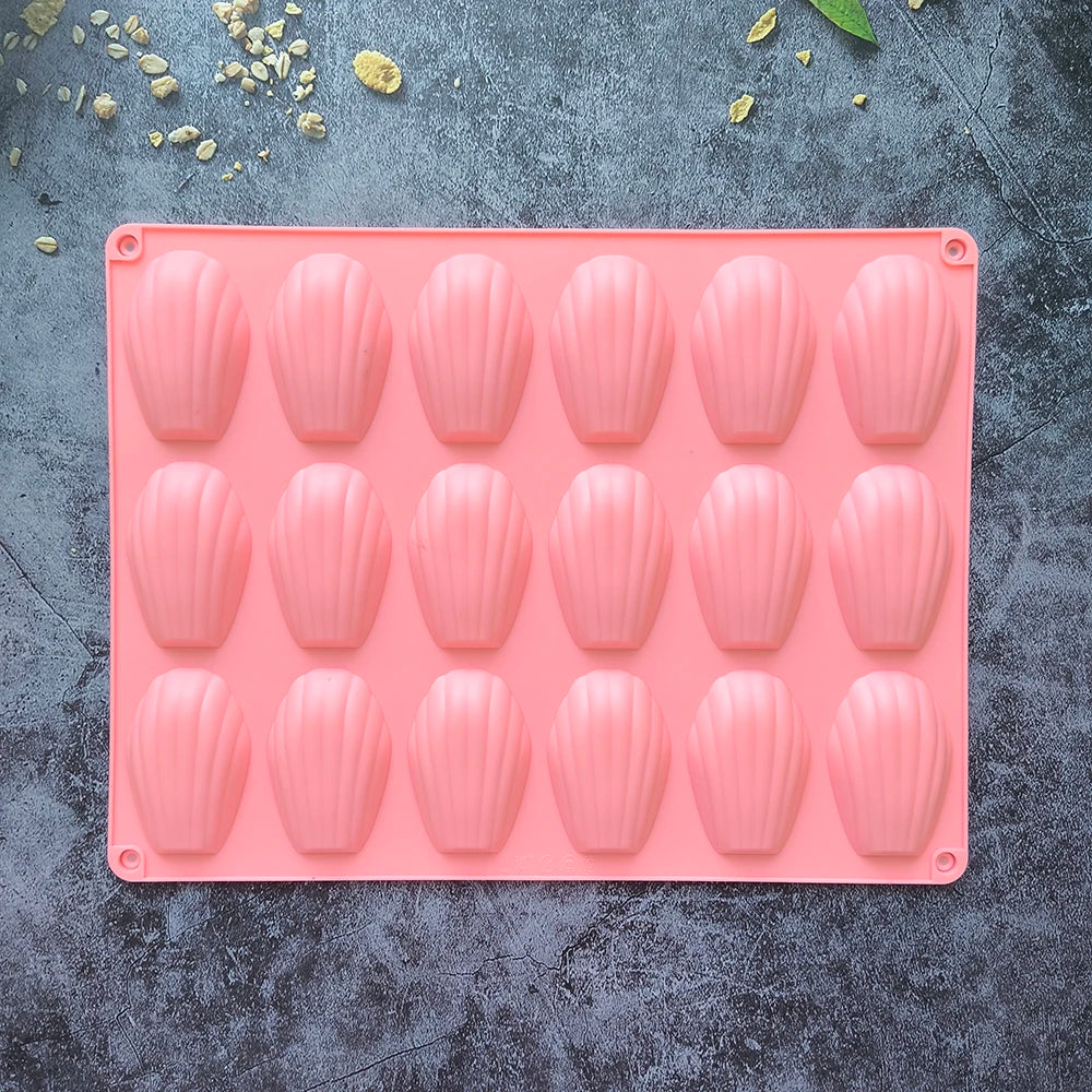 1pc 18 Cavity Madeleine Silicone Cake Mold Shell shaped Chocolate Cookie Biscuit Mould Handmade Silicone Bakeware Tools - Buy online at  Vibe In Cart.