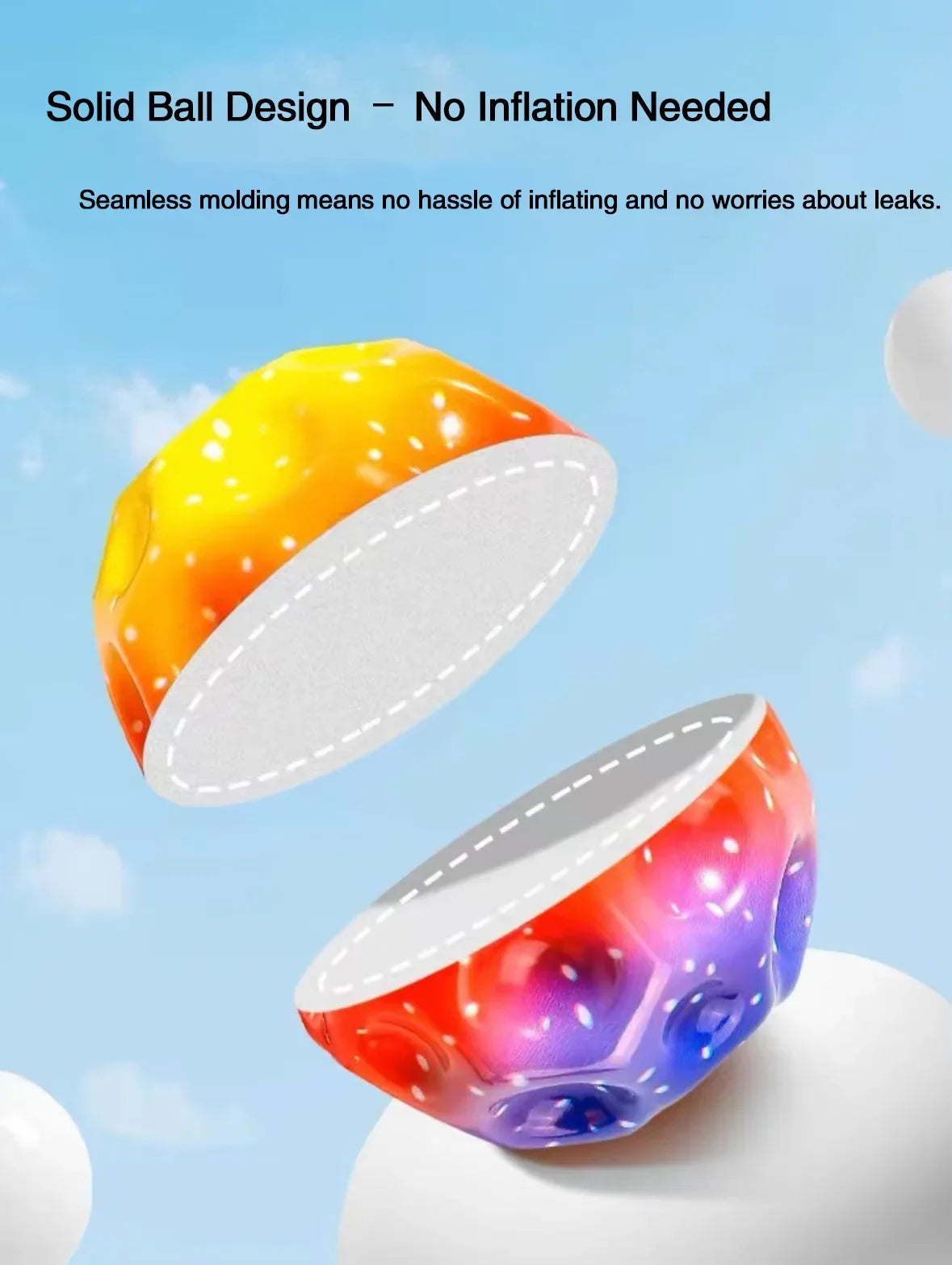 High Elastic Decompression Moon Stone Ball with Rebound Rope for Kids and Seniors Fun Stress Relief Outdoor Fitness Toy - Buy online at  Vibe In Cart.