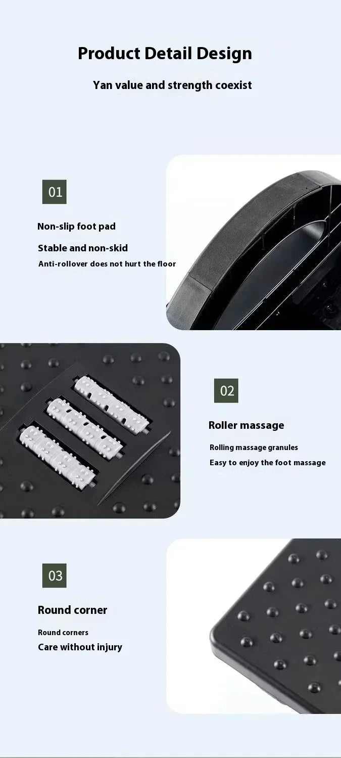 New Portability Foot Rest Under Desk Footrest Ergonomic Foot Stool With Massage Rollers Foot Rest For Home Office Work - Buy online at  Vibe In Cart.