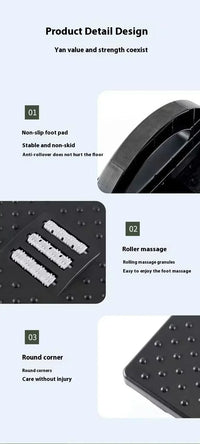 New Portability Foot Rest Under Desk Footrest Ergonomic Foot Stool With Massage Rollers Foot Rest For Home Office Work - Buy online at  Vibe In Cart.