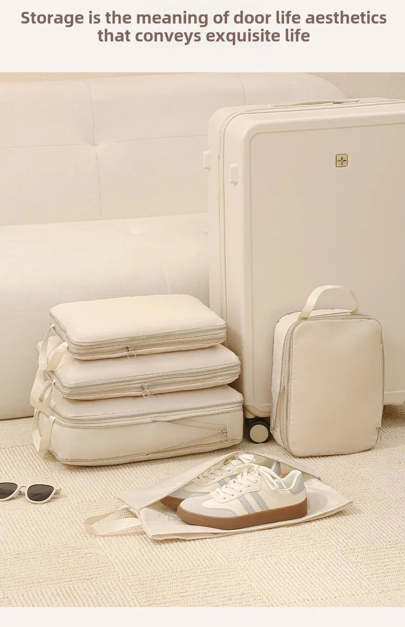 Travel Compression Packing Cubes 4-Piece Set Waterproof