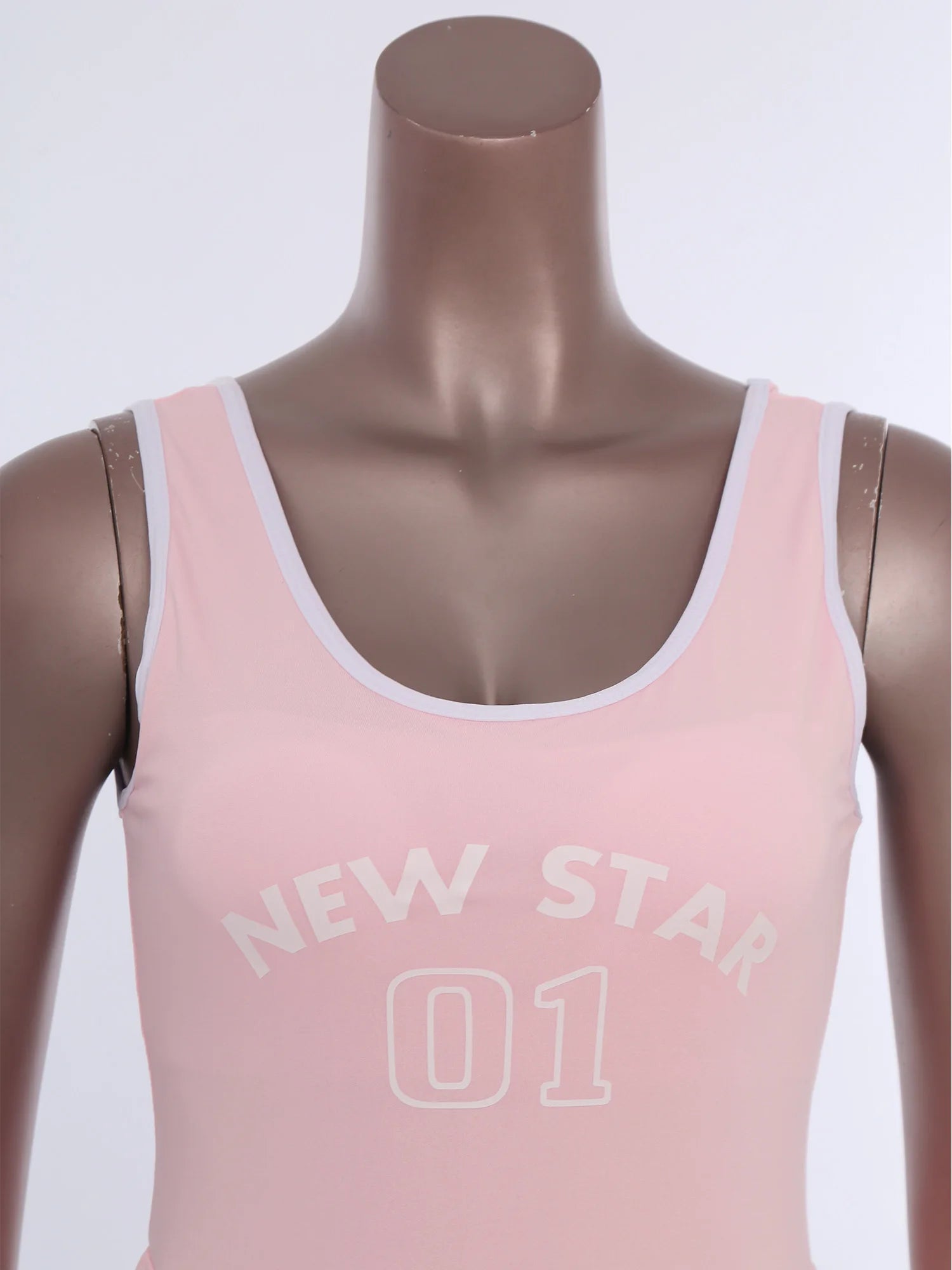 Sporty Style Girl Dress Children's Sleeveless Letter Print Sports Golf Tennis Workout Athletic Dress with Removable Chest Pads