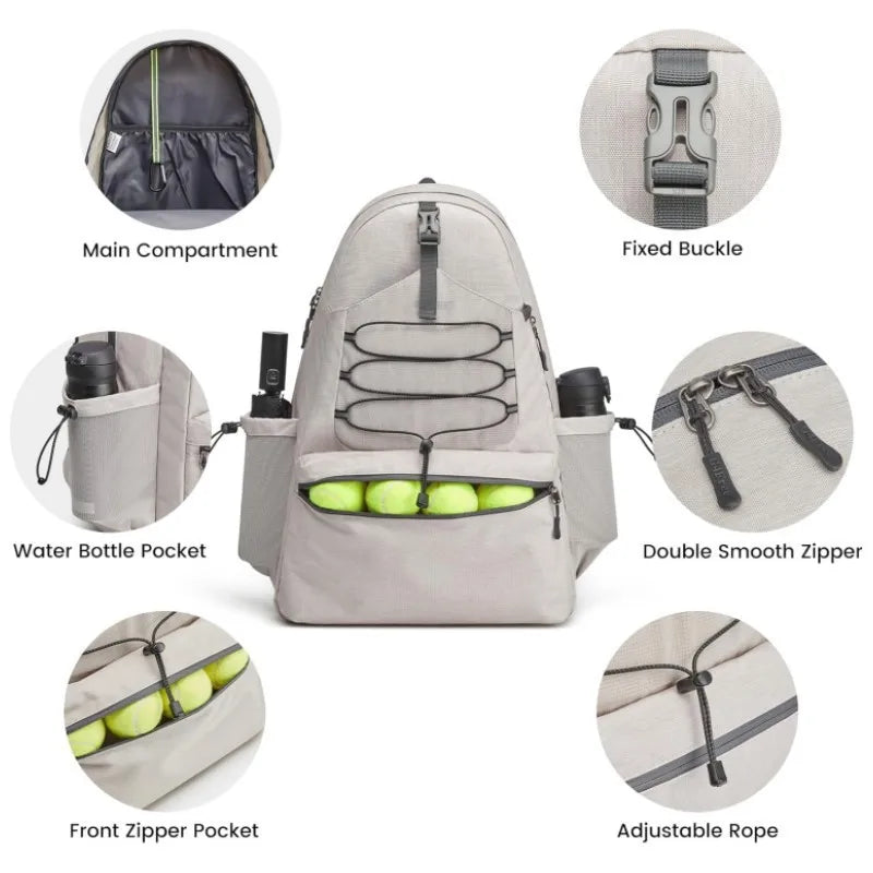 Men Women Tennis Backpack Portable 2R Tennis Squash Racquets Bag Shoes Compartment Badminton Pickleball Paddles Travel Sport Bag - Buy online at  Vibe In Cart.