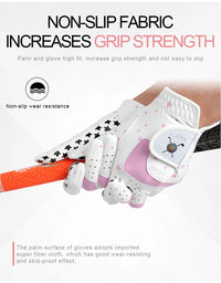 Golf Gloves Children's Golf Gloves Child Boys Girls PU Microfiber Cloth Breathable Non-slip Protection A Pair Kids Velcro Gifts - Buy online at  Vibe In Cart.