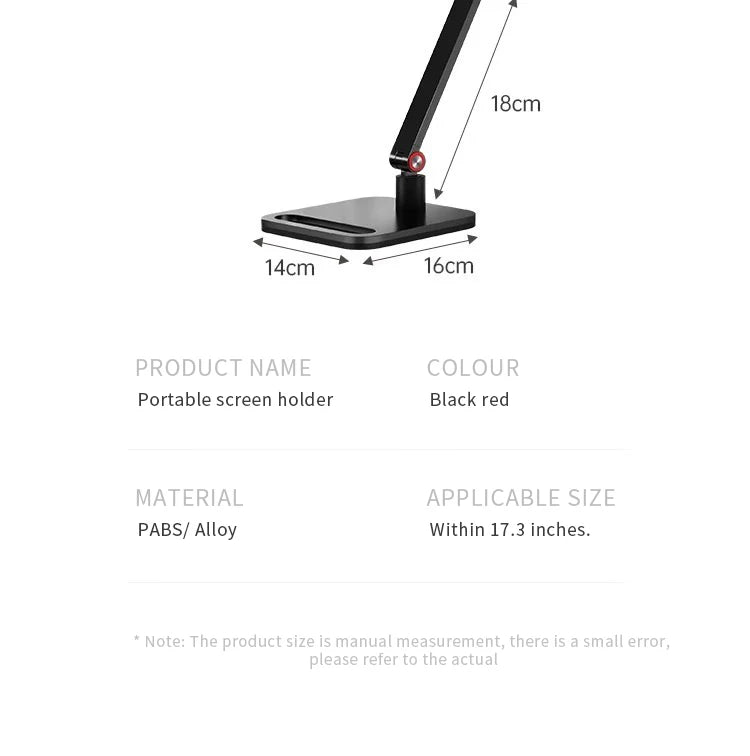 Adjustable VESA Monitor Stand for 10-20 Inch Screens with 360 Degree Swivel