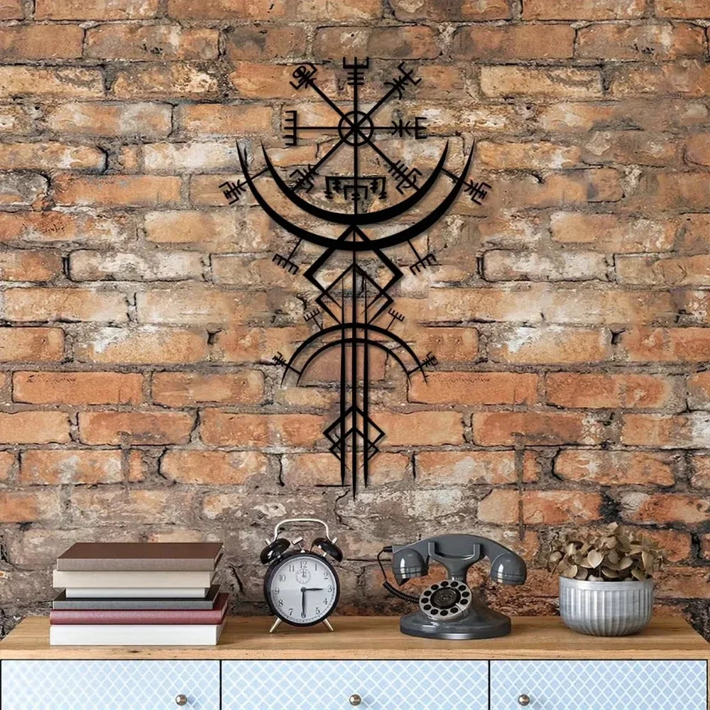 Unique Viking Rune Metal Wall Hanging Ideal For Home Decor Gift Bringing Mythological Inspiration To Your Personal Space - Buy online at  Vibe In Cart.