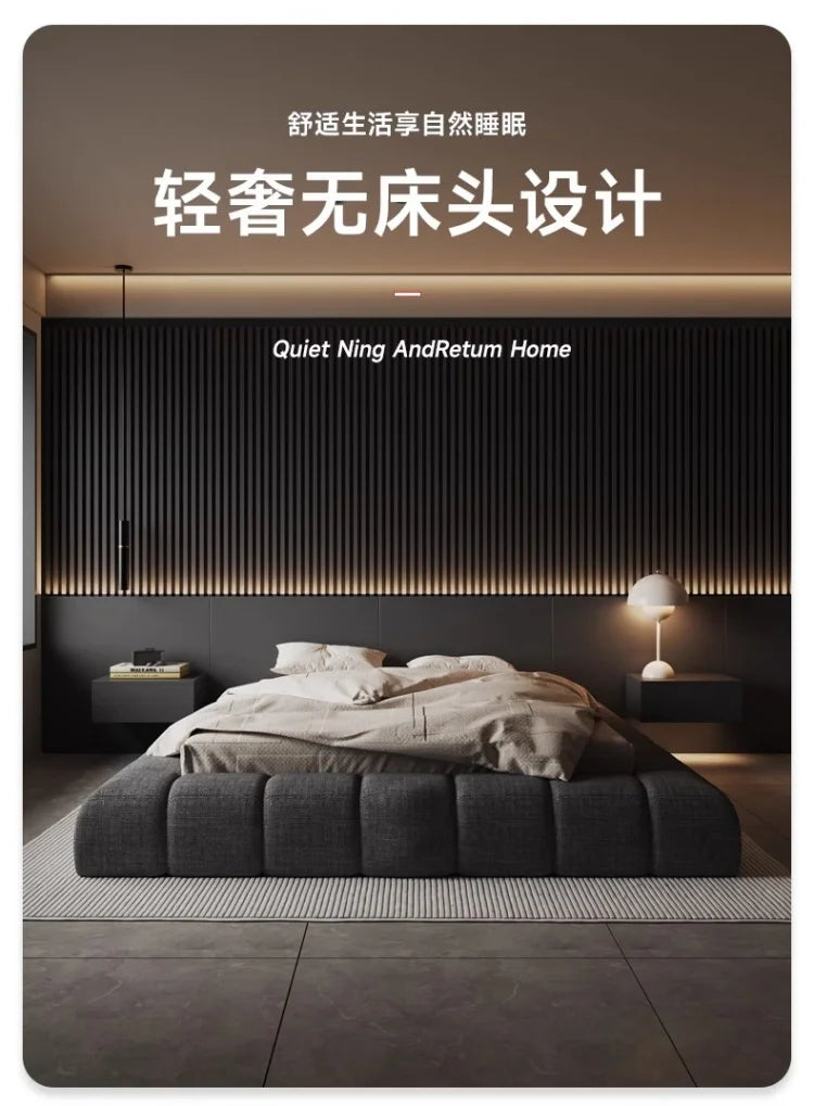 Frame High End Bed Aesthetics Tatami Minimalist Wedding Confortable Bed Master Bedroom Fashionable Design Muebles Furniture - Buy online at  Vibe In Cart.