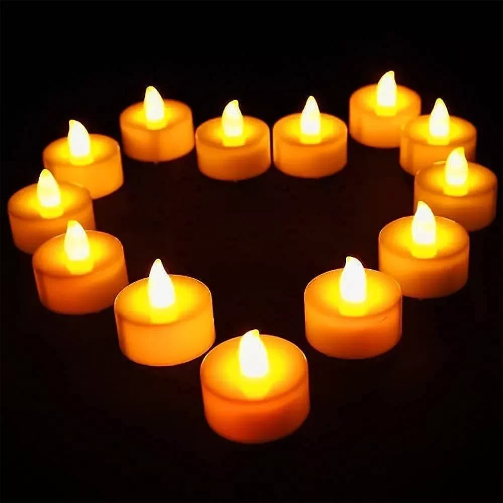 LED Candle Battery Powered Flameless Tea Candle Fake Candle Lamp Wedding Birthday Party Home Decoration Lamp Candlestick Candles - Buy online at  Vibe In Cart.