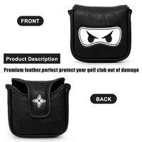 Leather Golf Club Headcover Set for Driver, Fairway, and Hybrid