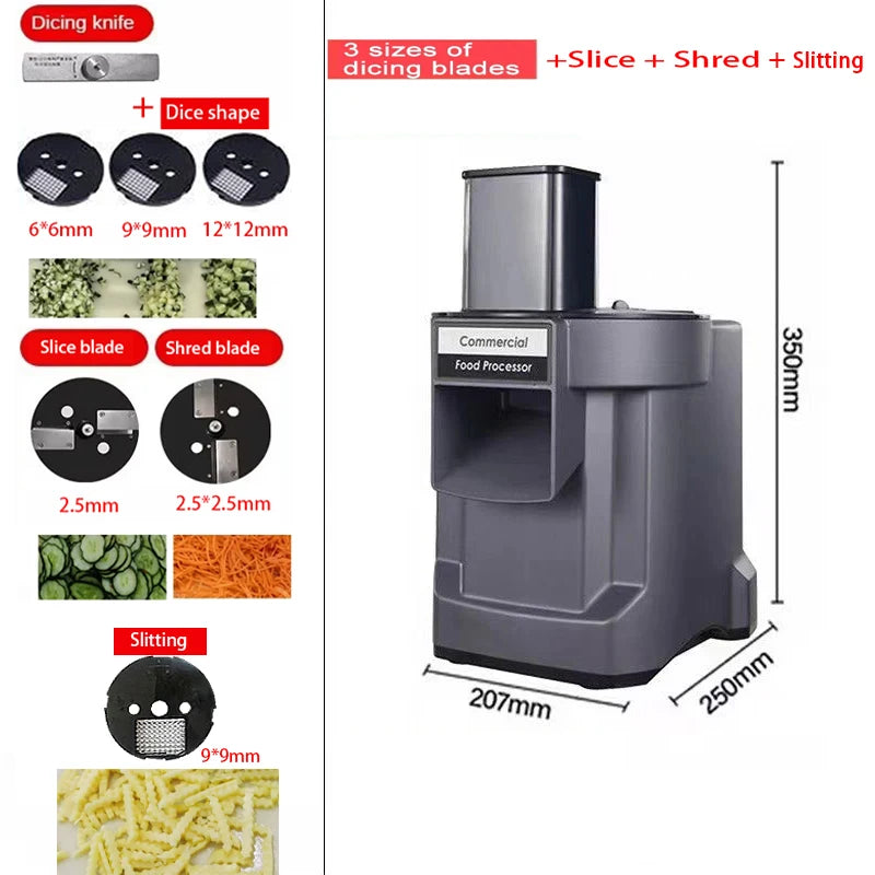 Commercial Vegetable Cutting Machine Automatic Vegetable Carrot Potato Chopper Slice Shred And Diced Quickly Cut Vegetables - Buy online at  Vibe In Cart.