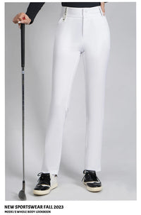 Golf Women's Pants Sttraight High Waist Causal Sportswear Elastic Brethable Golf Tennis Trousers - Buy online at  Vibe In Cart.