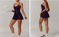 VITALINOVO Womens Tennis Dress with Shorts Underneath Workout Dress with Built-in Bra Deep V Neck Athletic Dresses Golf Dress - Buy online at  Vibe In Cart.