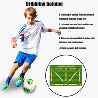 Football Training Mat Non-Slip Foldable 90cm x 60cm Polyester
