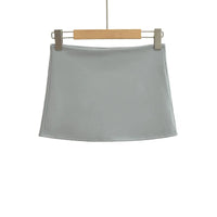 Women Low Rise Mini Skirt With Take The Short Cut Detail Slim Fit Mini Skort