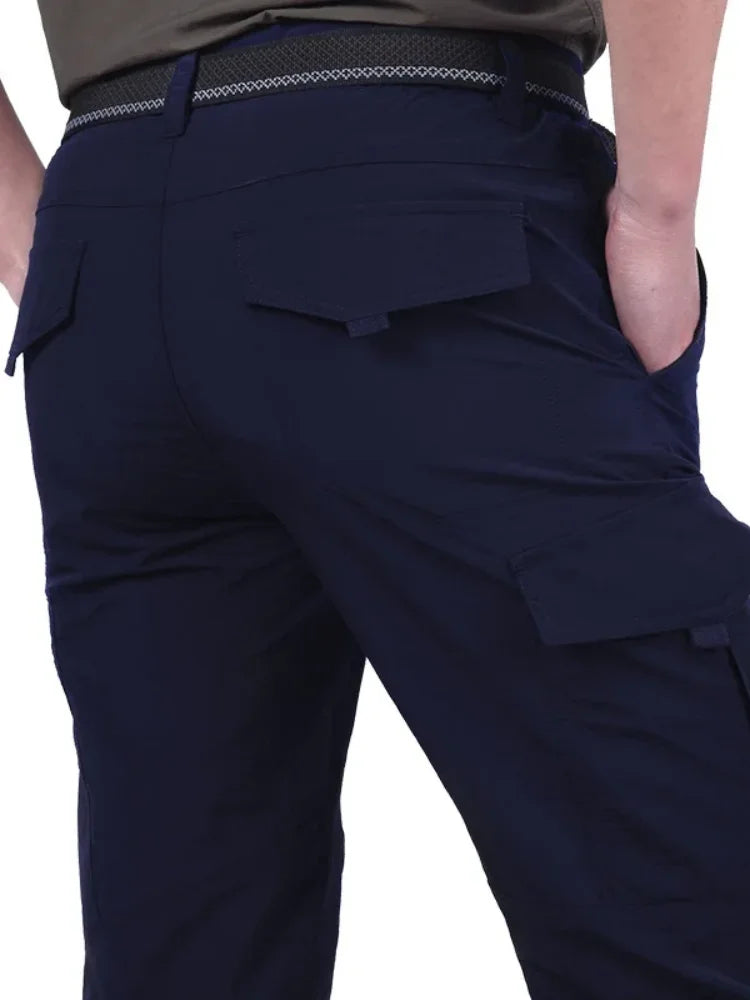 Summer Casual Lightweight Army Military Long Trousers Male Waterproof Quick Dry Cargo Camping Overalls Tactical Pants Breathable - Buy online at  Vibe In Cart.
