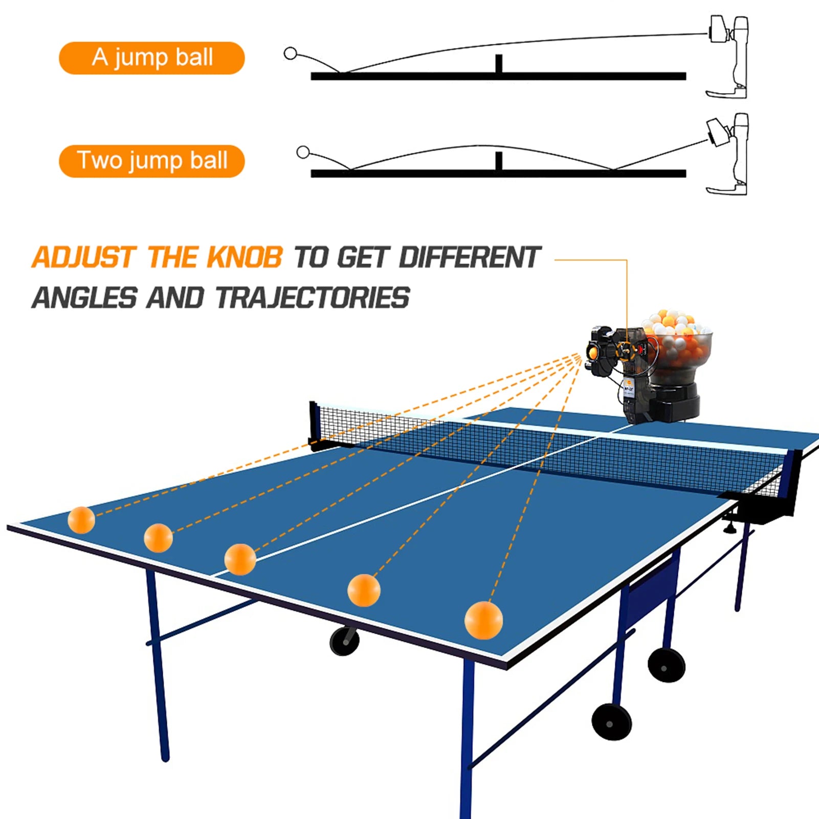 Table Tennis Robot Table Tennis Ball Machine 40mm Automatic Table Tennis Machine for Training - Buy online at  Vibe In Cart.