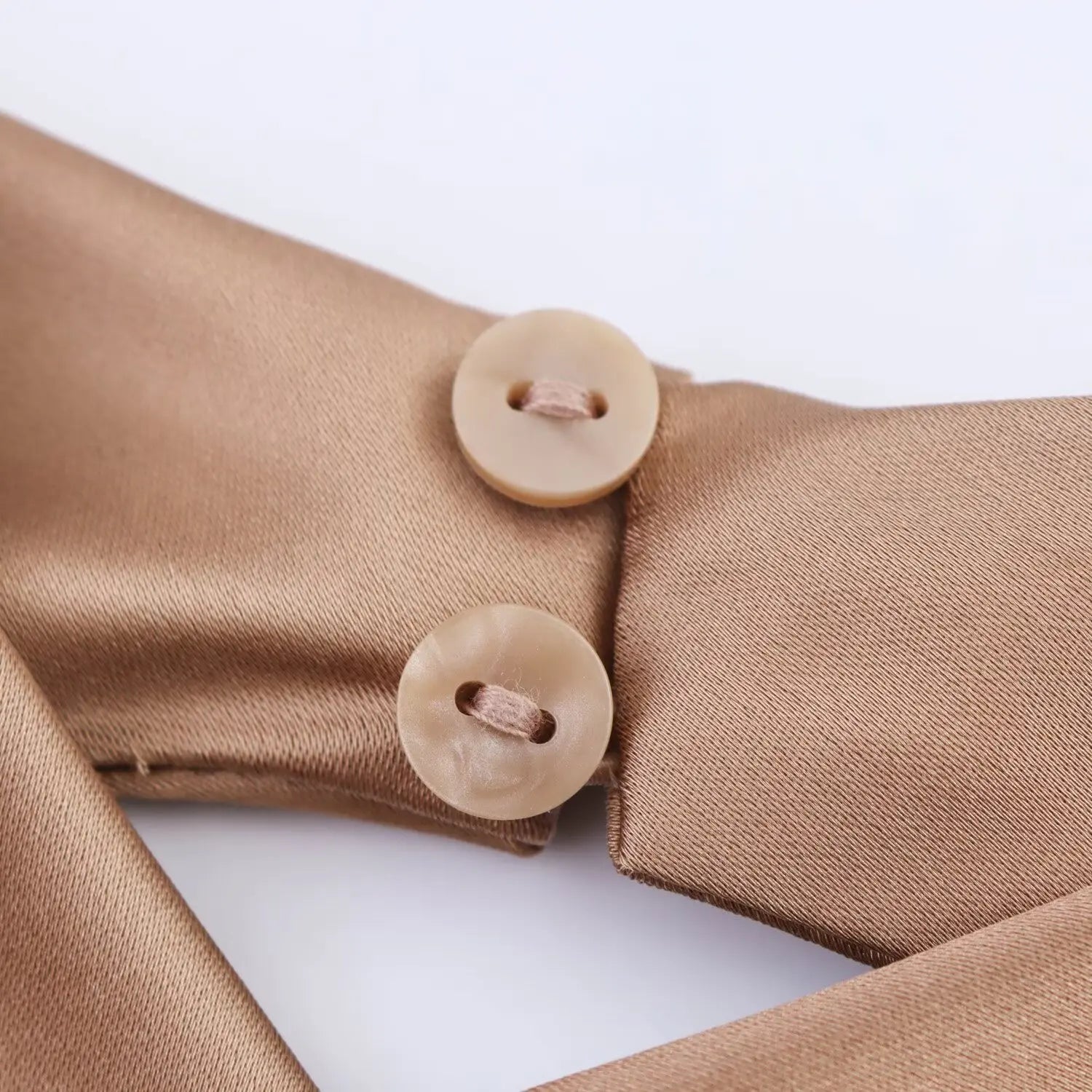 Women's Short Sleeveless Backless Tops with Buttons, Polyester