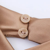 Women's Short Sleeveless Backless Tops with Buttons, Polyester