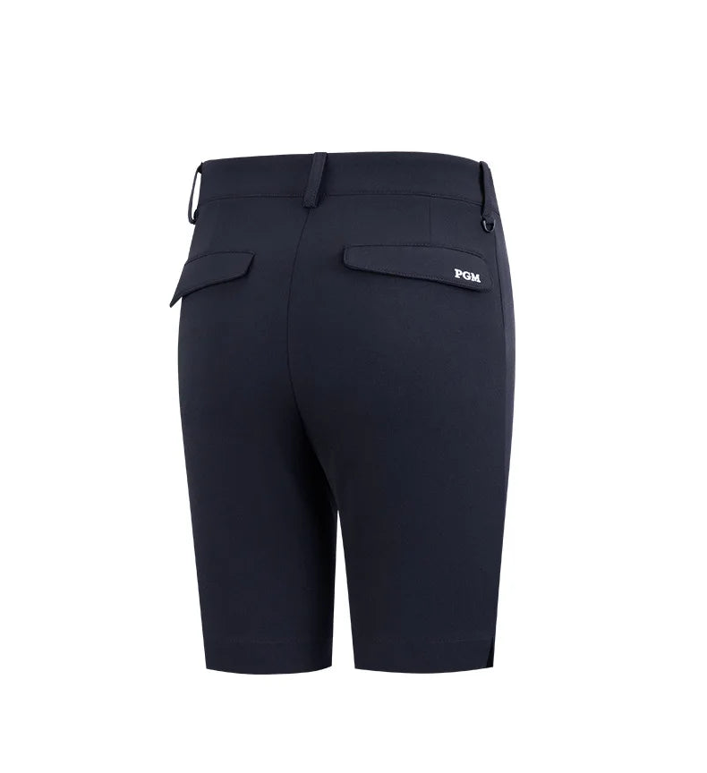PGM Women Summer Golf Shorts Pants Elastic Waterproof Half Trousers Zip Pocket Ladies Sports Clothing Wear Tennis KUZ129