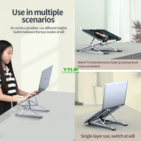 Adjustable Aluminum Alloy Laptop Stand with Cooling Design