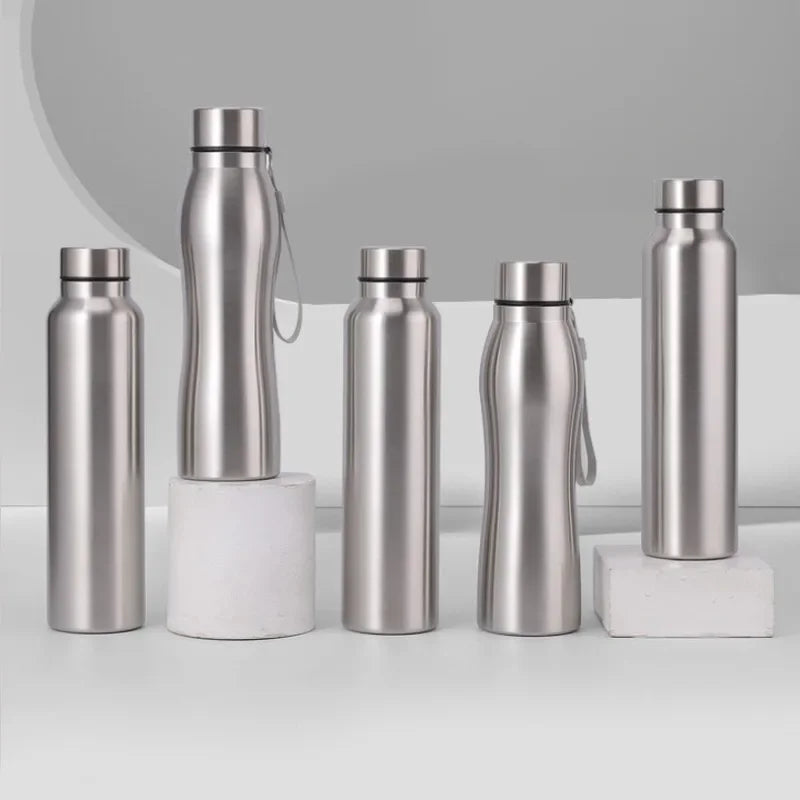 High Quality 1000ml Stainless Steel Sport Water Bottle Single-layer Rugged Water Cup Metal Flask Drinkware Camping Sports Gym - Buy online at  Vibe In Cart.