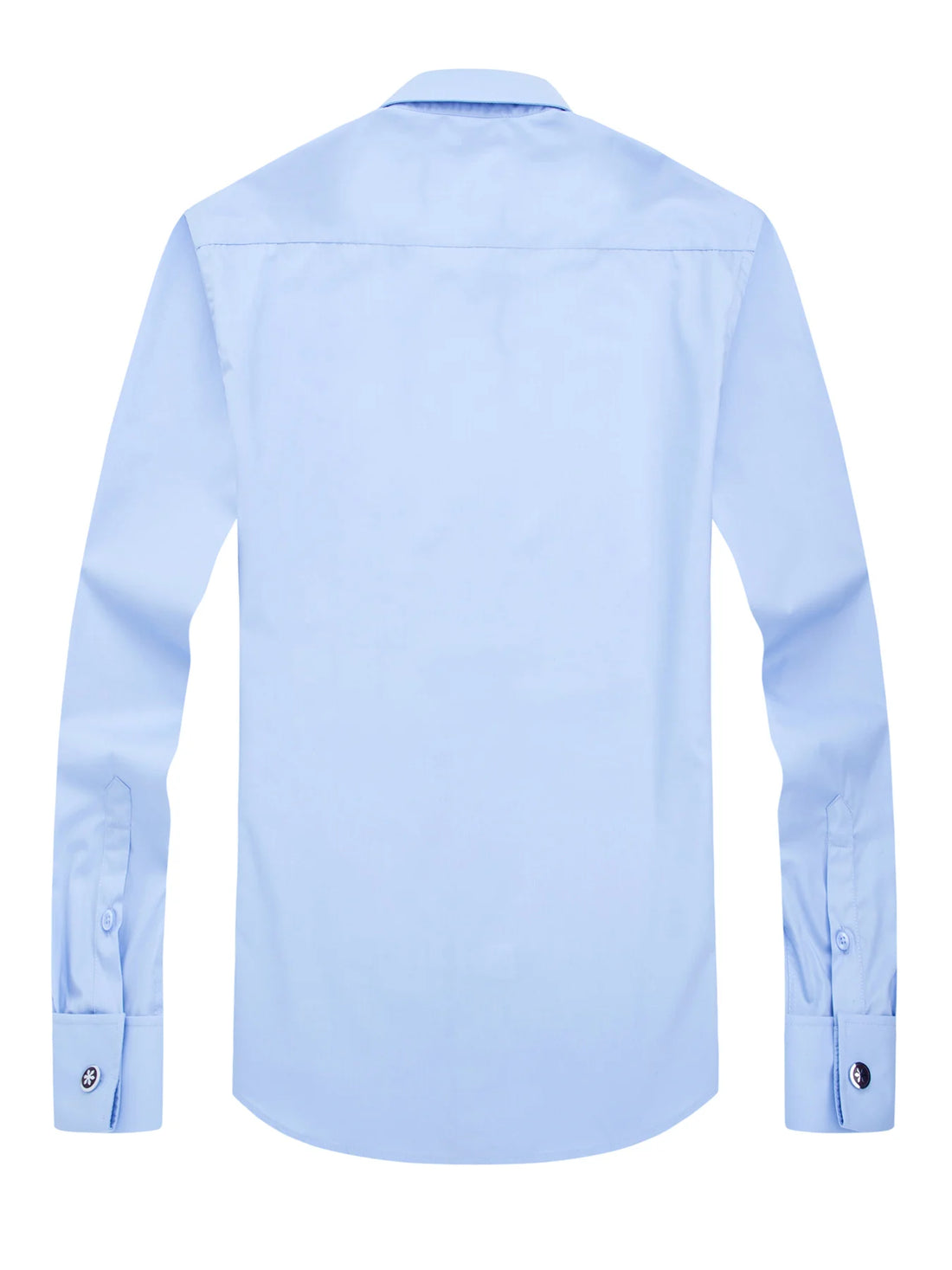 Men's French cufflinks shirt, men's slim fit long sleeved business sleeve nail free business formal men's solid color shirt - Buy online at  Vibe In Cart.