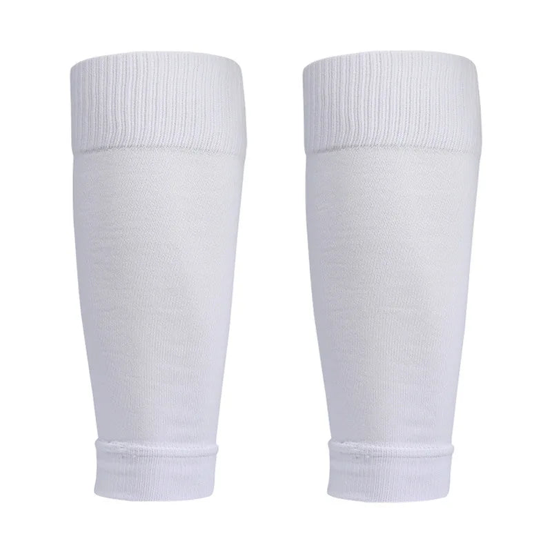 Elastic Polyester Leg Warmers for Football with Shin Protection, 32cm/37cm