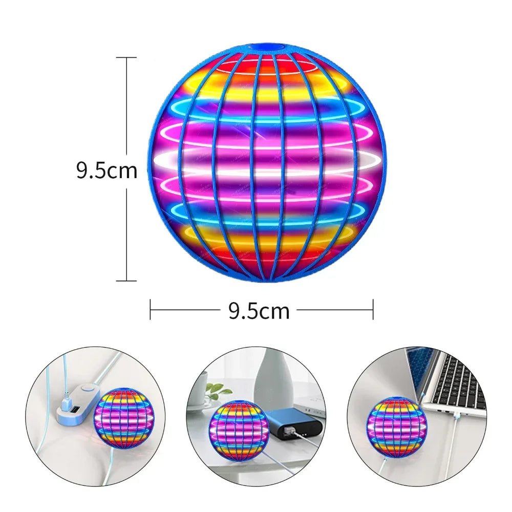 Flying Ball Children's Hand Controlled Color LED Cosmic Globe 360 ° Rotating Suspension Ball Suitable for Indoor and Outdoor Toy - Buy online at  Vibe In Cart.