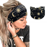 Bohemia Print Wide Headbands New Vintage Elastic Knot Turban Headwrap for Women Girls Soft Print Yoga Bandana Hair Accessories - Buy online at  Vibe In Cart.