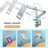 Adjustable Laptop Arm Mount for Desk with 360 Degree Rotation for Up to 17 Inch Laptops