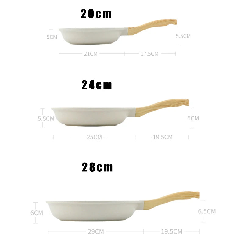 Durable Frying Pan Wok Pan Non-stick Ceramic Pot Induction Gas Stove Universal Cookware Steak Cooking Saucepan Nonstick Pan - Buy online at  Vibe In Cart.