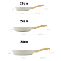 Durable Frying Pan Wok Pan Non-stick Ceramic Pot Induction Gas Stove Universal Cookware Steak Cooking Saucepan Nonstick Pan - Buy online at  Vibe In Cart.