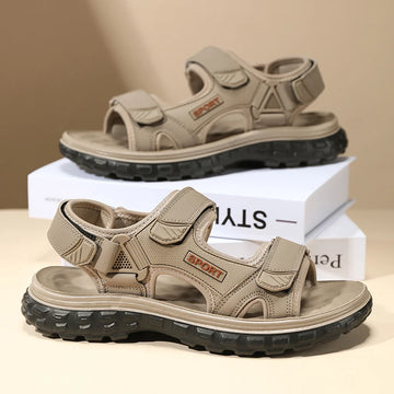 Sandals men summer fashion new style outdoor wear soft sole wear-resistant anti slip anti odor breathable dual-use beach sandals - Buy online at  Vibe In Cart.